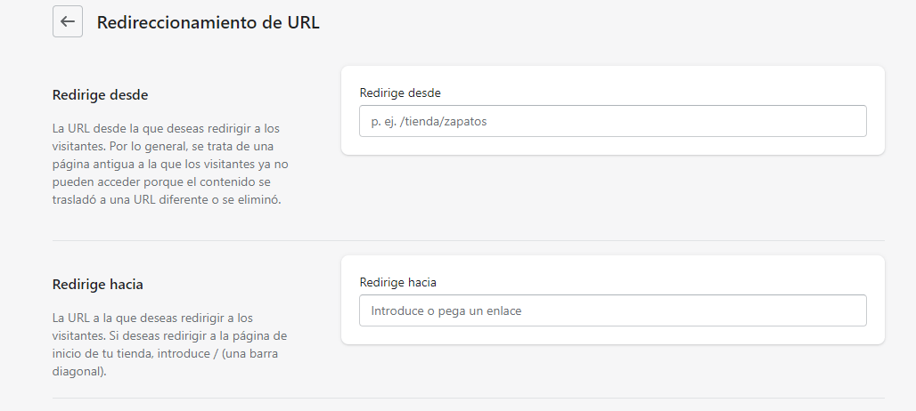 Cómo redirigir enlaces rotos en Shopify